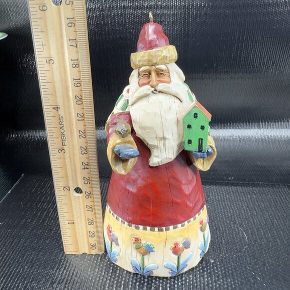 2002 Jim Shore Heartwood Creek Santa with Birdhouse Resin Ornament Figurine VTG - Picture 2 of 11